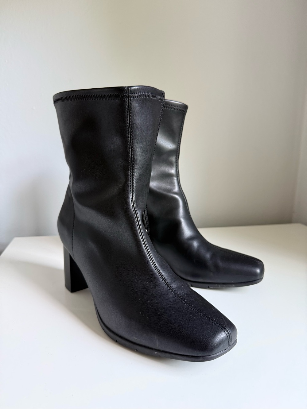 Aerosoles Black Women's Mid-Calf Heel Boots